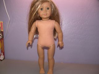 American Girl Doll Goty 2014 Isabelle Palmer Blonde Hair Green Eyes Nude Retired