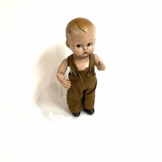 1928 Louis Amberg Body Twist 8” Composition Boy Doll - Marked On Back