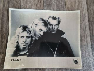 Official Press/promo Photo For The Police - Circa 80s
