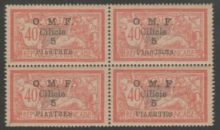 France Armenia Turkey Cilicie 1909 10 Piastres On 50 C.  Mnh/og Stamps