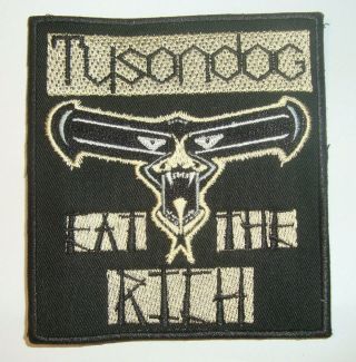Tysondog Eat The Rich Embroidered Patch Savage Diamond Head Tokyo Blade