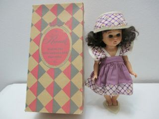 Vintage Virga Hard Plastic Walker Doll With 2 Outfits Randi Box 7 3/4 " T
