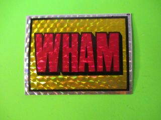 Vintage Wham Hologram Sticker George Michael