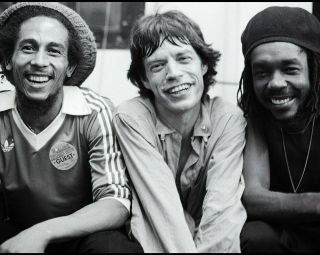 Bob Marley,  Mick Jagger,  Peter Tosh - 8x10 Photo