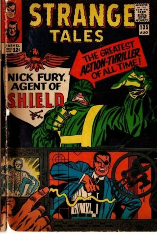 Strange Tales Nick Fury Agent Of Shield Vol.  1,  No.  135 August 1965 Marvel Comic