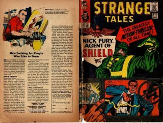 STRANGE TALES Nick Fury Agent of Shield Vol.  1,  No.  135 August 1965 Marvel Comic 2