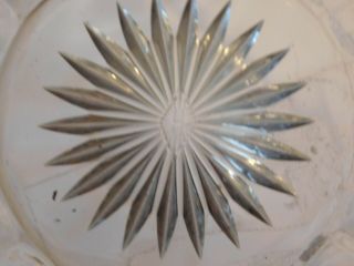 Vintage Small Clear Glass Plate,  Heisey,  It May Be A Coaster,  4 1/2 Inch Wide