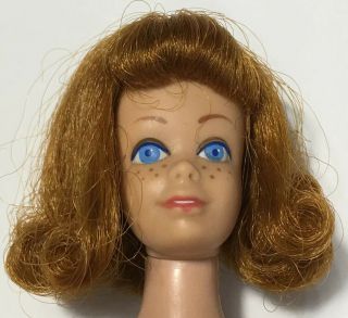 Midge Doll W/ Teeth Barbie Vintage Red Hair Blue Eyes Straight Legs 1958 1962