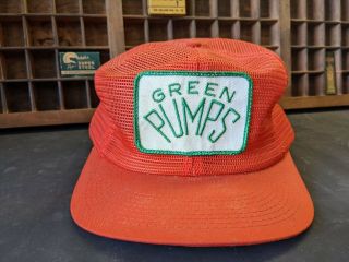 Vintage Green Pumps Patch K Brand Snapback Hat Trucker Cap Usa
