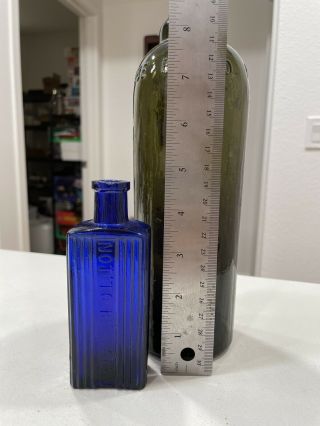 Cobalt Blue Antique Poison Bottle
