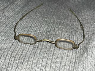 Vintage Antique￼ Lens Brass Frame Spectacles Eyeglasses Sunglasses Steampunk