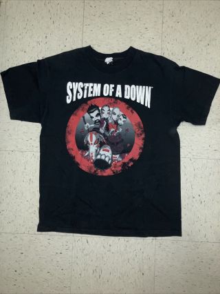 Vintage System Of A Down Shirt Size Large 90s 00s Rare Promo Bamd Tee