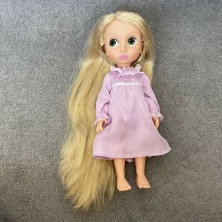 Tangled Disney Store Rapunzel Animator Doll 1st Edition Night Dress Tinsel Hair