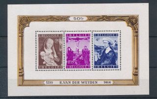 [2191] Belgium 1949 Paintings Good Sheet Very Fine Mnh Value $210