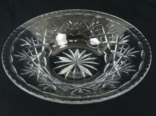 Large Webb & Corbett Crystal Centre Piece Bowl Made In England