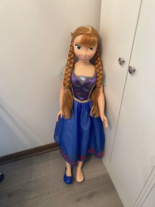 Disney Frozen Anna My Size Doll 38in.  Limited Ed W/ Dress