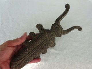 Vintage / Antique Collectable Cast Iron Muddy Boot Jack Beetle Bug Farm Work