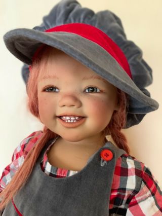 Dress for 32” - 34” Annette Himstedt Doll.  Handmade Dress with Blouse and Hat. 2