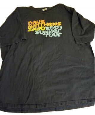 Dave Matthews Band Dmb 2007 Summer Tour Concert T Shirt Mens Size Xxl Navy Blue
