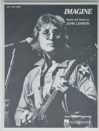 John Lennon Imagine Hal Leonard Piano Vocals Guitar Sheet Music