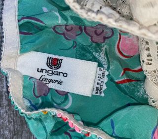Vintage Ungaro High Cut Lace Panties Size Medium 3