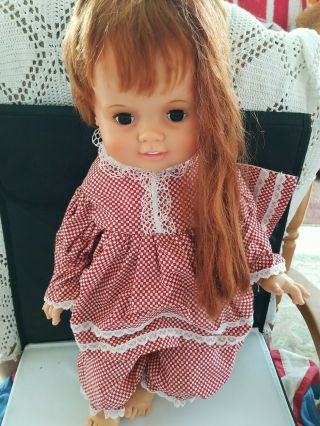 Ideal Large Baby Crissy Chrissy Doll 1972 - 1973 Grow Red Hair