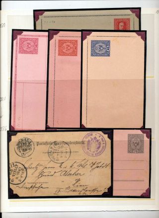 Austria Early Stationery Cards X 15 M&u,  Stamps (30, ) (bat 904)