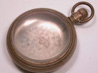 Antique Crescent Nickel Silver Pocket Watch Case Open Face