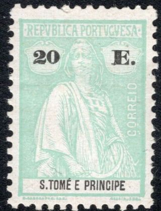 St.  Thomas & Prince Sao Tome Portugal 1922/6 Stamp Sc.  233 Mnh Ceres