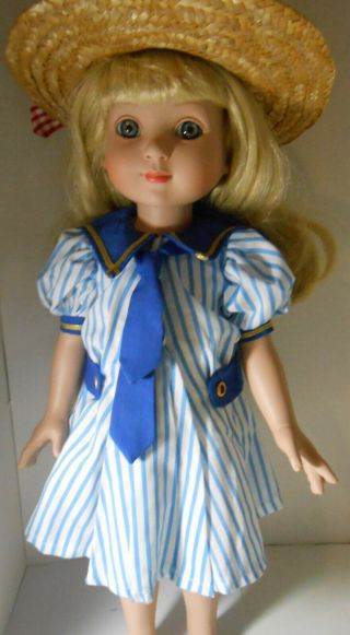 Tagged Boat Party Dress And Hat Only For 18 " Mary Engelbreit Ann Estelle Doll