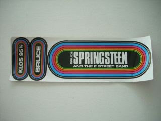 Bruce Springsteen & The E Street Band: Vintage Rainbow Klos Promo Bumper Sticker