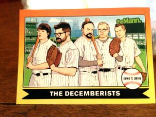 The Decemberists - 2018 Concert Baseball Card