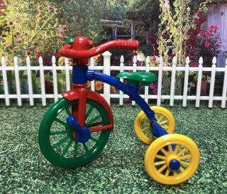 Ideal Young Decorator Tricycle Vintage Tin Dollhouse Furniture Miniature
