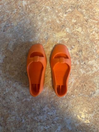 Vintage Chrissy Doll Orange Bow Shoes