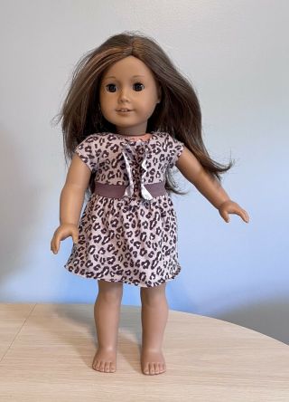 American Girl Doll 18” Long Brown Hair Tan Skin 2011