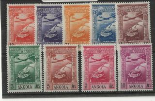 Angola Sc C1 - 9 Nh Issue Of 1938 - Aviation