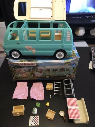 Sylvanian Families Campervan With Box And Accessories