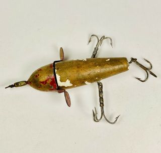 Vintage Mills Snyder Success Hollow Brass Rotary Head Fishing Lure Circa 1903