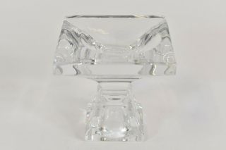Villeroy And Boch Single Glass Crystal Candle Holder 2.  75 X 2.  75 X 2.  75 Inches
