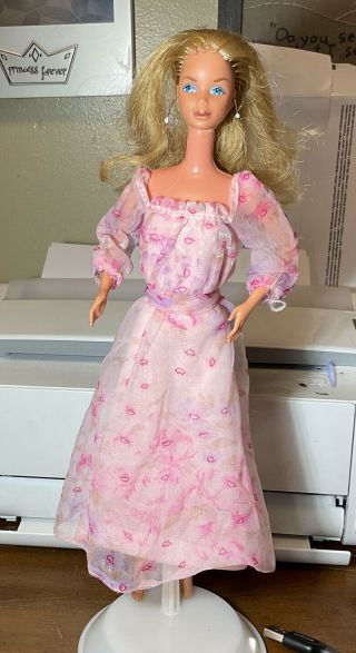 Vtg 1978 Mattel Kissing Barbie Doll 2597 Dress Doesn’t Work