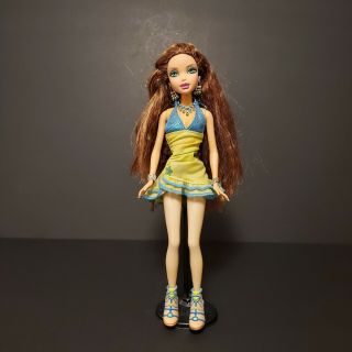 My Scene Barbie Doll Chelsea Tropical Juicy Bling Long Auburn Hair Rare