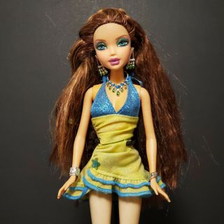 My Scene Barbie Doll CHELSEA Tropical Juicy Bling Long Auburn Hair RARE 3