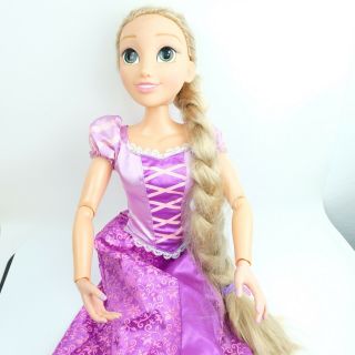 Disney Princess Rapunzel My Size Doll 38 " Tall 3 Ft Tangled Life Size Jakks