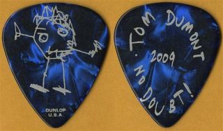 No Doubt 2009 Summer Tour Silver On Blue Pearl Tom Dumont Signature Guitar Pick