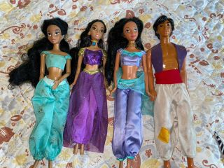 13 Mattel Barbie Dolls And Disney ' s Pocahontas & Jasmine & Ariel & Mulan 3