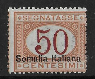 Somalia Italy 1920 Nh Segnatasse 50 C Sass 28 Cv €560