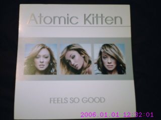 Atomic Kitten Feels So Good Rare Uk In Store Promo Display 12 " X 12  Flat "