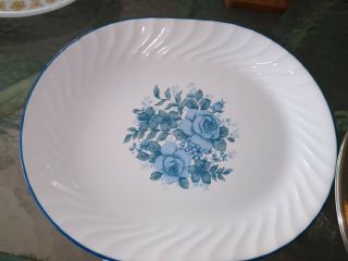 Corelle By Corning Blue Flowered Serving Platter 12 - 1/4 X 10 ".