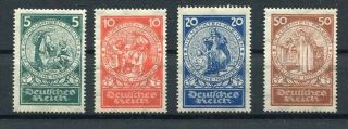 D153542 Germany Deutsches Reich 1924 Mnh Sc.  B8 - B11 Feeding The Hungry