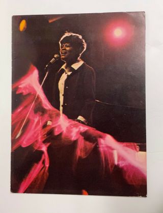 Dionne Warwick 1970s Concert Program